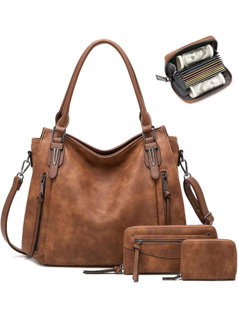 Chic Boho Hobo Bag for Women | Stylish Faux Leather Shoulder & Crossbody Purse
